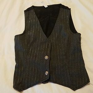 Pin striped vest